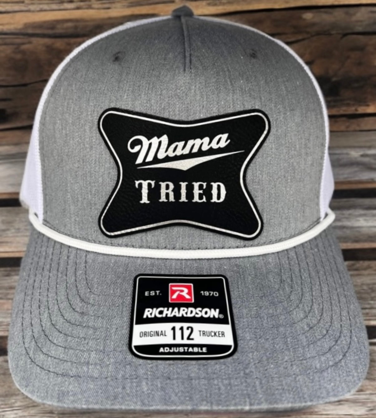 Mama Tried-Grey/White