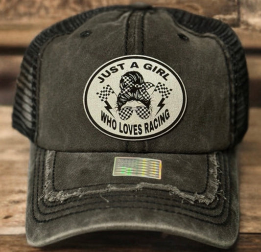 Just a girl who loves racing-Grey