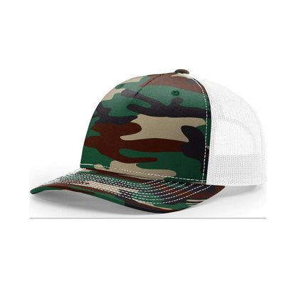 Green Camo / White